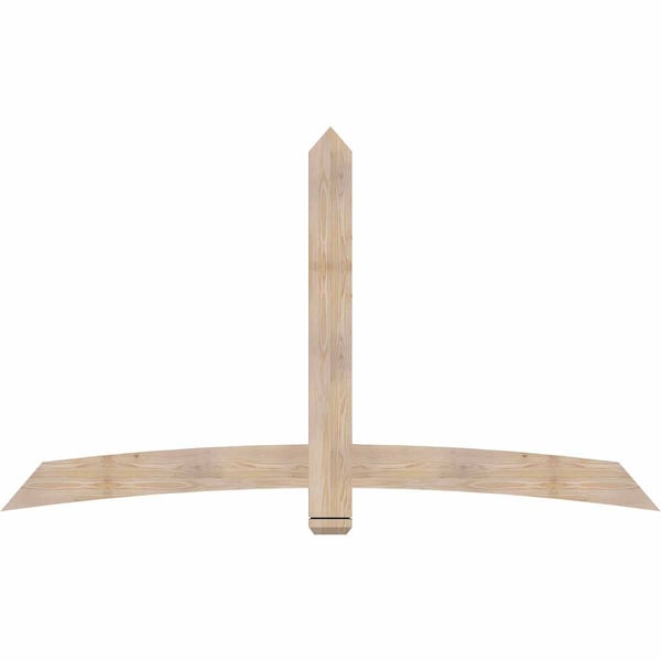 Ekena Millwork Bellingham Smooth Timber Gable Bracket, Douglas Fir, 84"W x 49"H x 1 1/2"D x 5 1/2"F, 14/12 Pitch GBW084X49X0206BEL00SDF - main